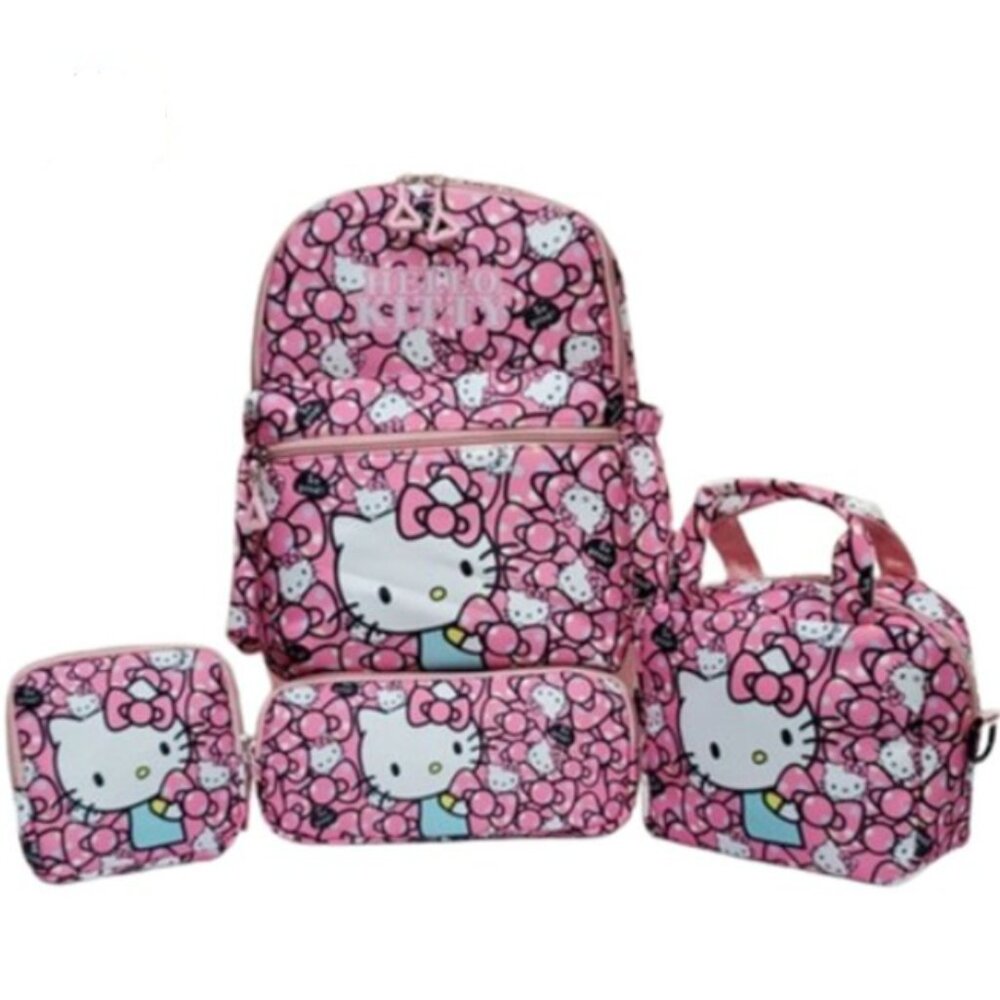 NIB 4 Piece Hello Kitty Backpack Set